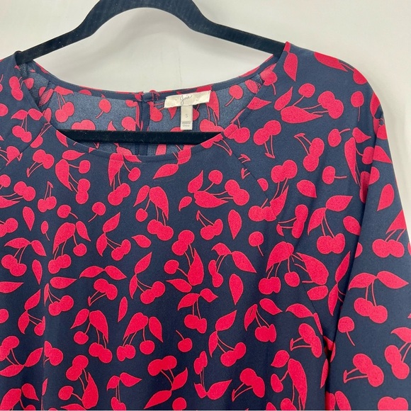 Joie Arryn B Elastic Drop Waist Cherry Print Fruits Blouson Mini Dress S - Picture 7 of 10